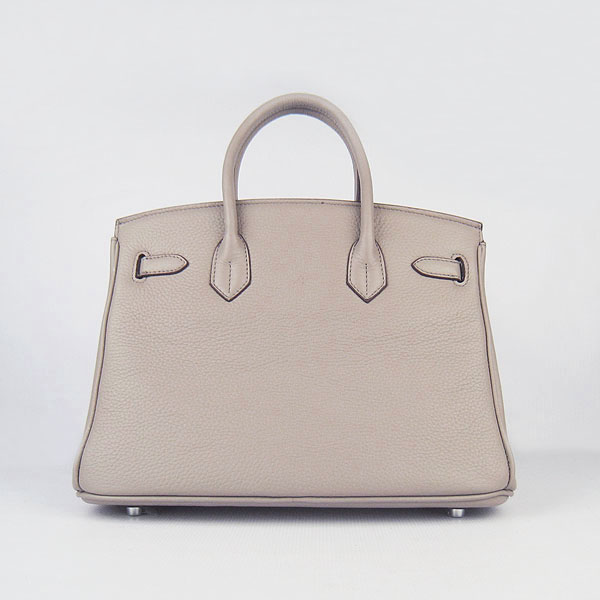 Replica Hermes Birkin 30CM Togo Leather Bag Grey 6088 On Sale